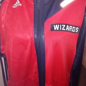 Adidas DC Wizard Basketball Red, White, and Blue Jacket